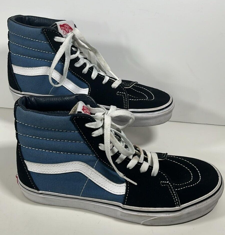 Vans Sk8-Hi, Blue/Black Lace Sneakers, Men display picture 1