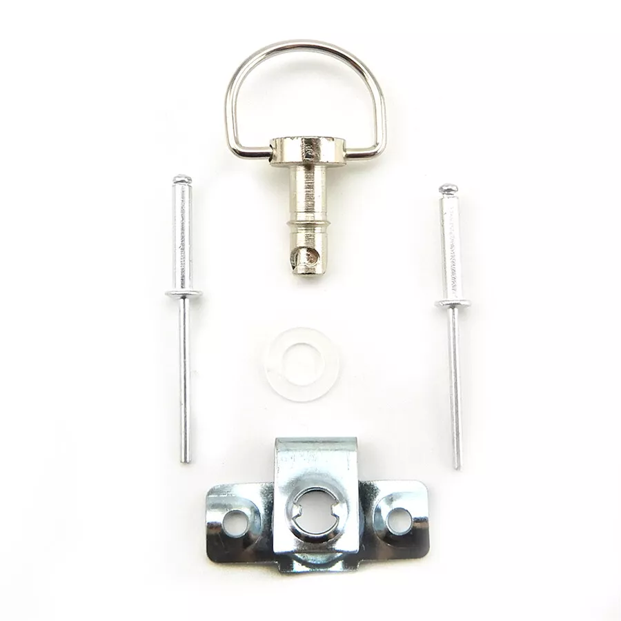10x 1/4" Race Motorcycle Quick Latch Turn Lock Fairing Fastener Pin Clip D-Type — 第 3/4 张图片