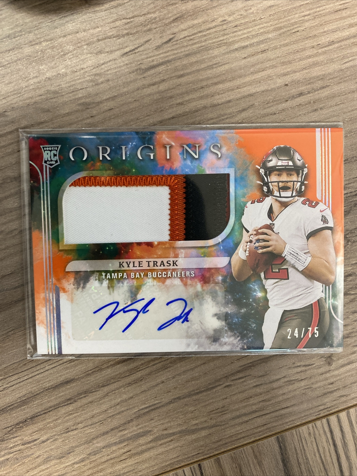 2021 Panini Origins - Rookie Jumbo Jersey Autographs Orange #157 Kyle Trask /75
