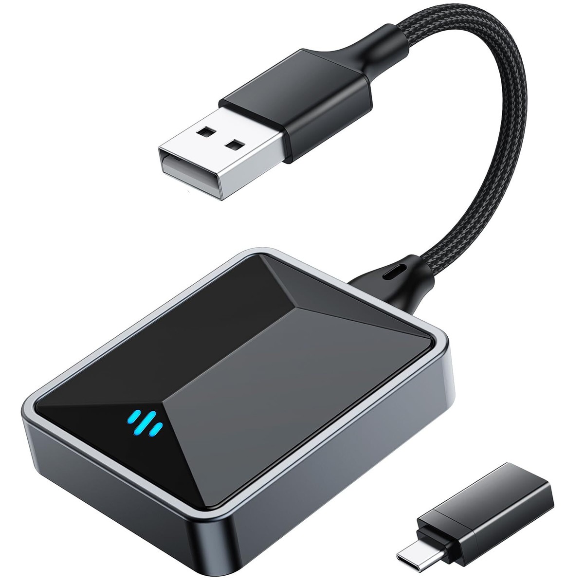 Adattatore CarPlay Wireless 2-in-1 - Per IPhone E Android | Plug & Play, Compatibile IOS 10+ - Foto 2