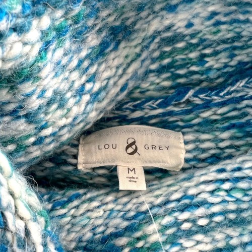 NEW Lou & Grey Blue Turtleneck Sweater Medium - Picture 3 of 6