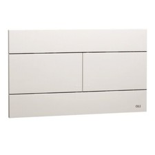 Double Button Slim White Flush Mount Plate Oil