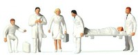 Preiser 10101 Notarzt-Team 6 Figuren H0 1:87 Handbemalt Neu + Ovp