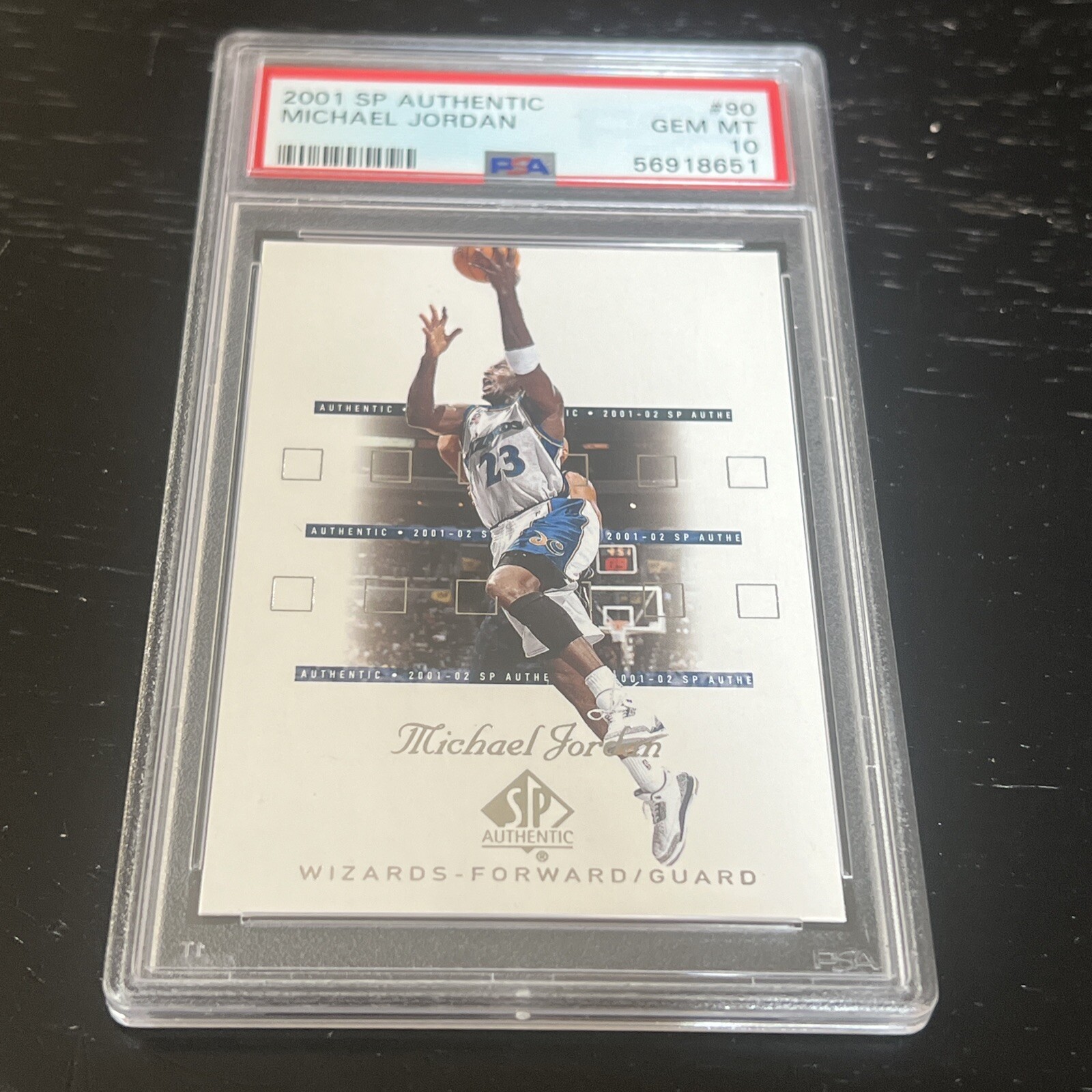 2001 Upper Deck SP Authentic Michael Jordan PSA 10 GEM MINT Basketball Card #90