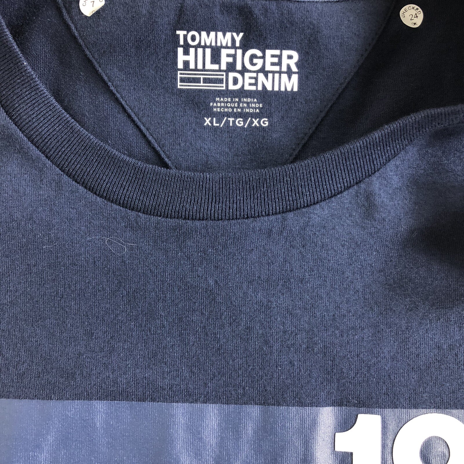 Tommy Hilfiger Mens Crew Neck Short Sleeve T-shirt Medium Skyway 