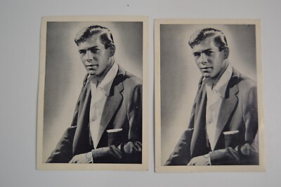 2 Johnnie Ray Printed Autograph 5''x7'' Black & White Photographs Music