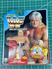 WWF Greg The Hammer Valentine Wrestling Figure  Hasbro  (Damaged Bubble)