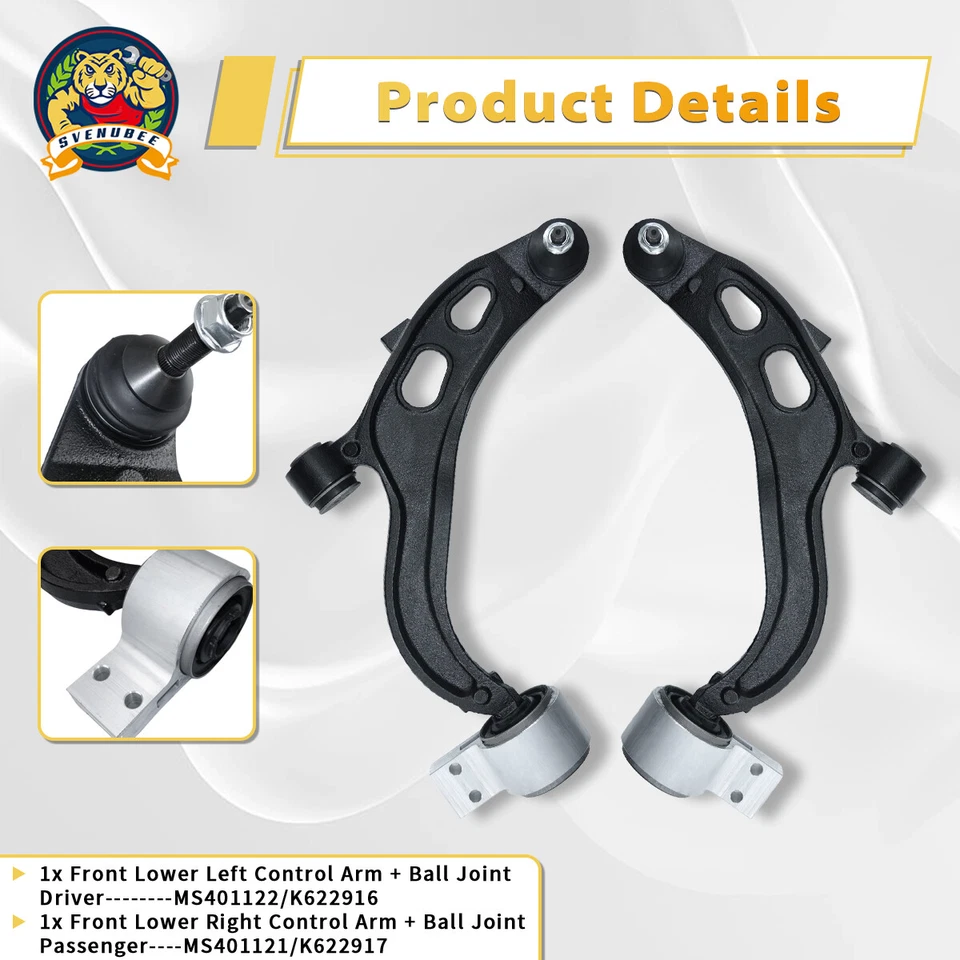 Brazo de control inferior delantero izquierdo del lado del conductor para Ford Taurus Flex MKT 2013-2018 Foto 4 de 4