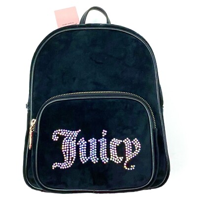 Juicy Couture リュック バックパック おしゃれ かわいい 黒 ロゴ Juicy Couture No Rules Backpack Black Small Weekender With