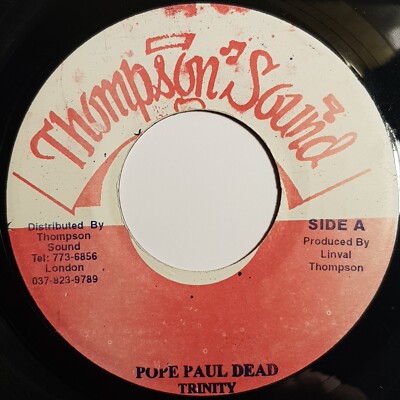 TRINITY - POPE PAUL DEAD (THOMPSON SOUND) 1979