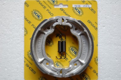Front & Rear Brake Shoes + Springs – For Yamaha MX80 & MX100 (1974-1982)