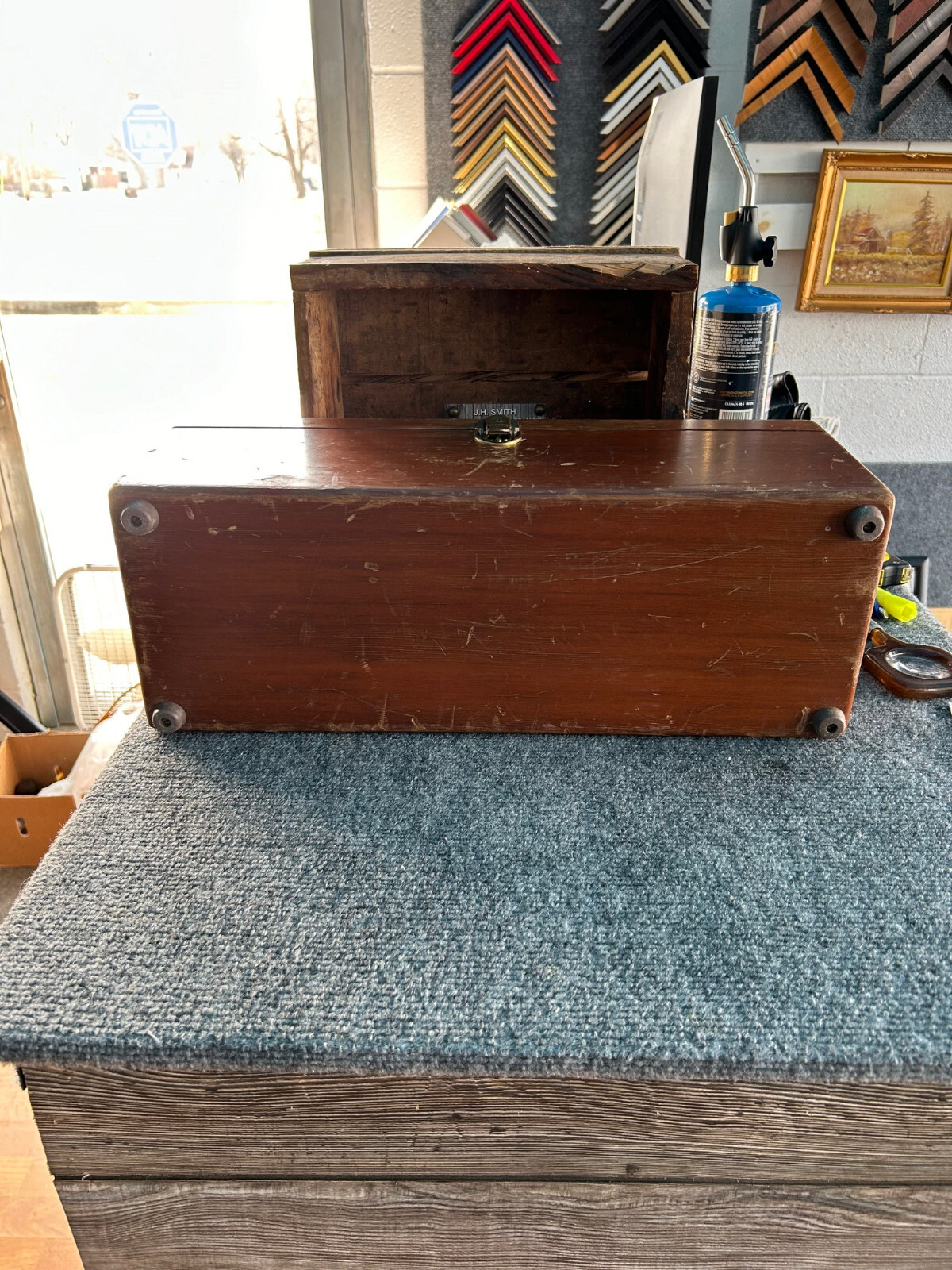 Vintage Montgomery Ward Wood Sport King Tackle Box 60H 186N eBay