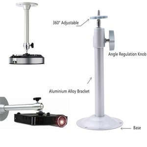 Universal Mini Lcd Dlp Projector Wall Ceiling Mount 360 Holder