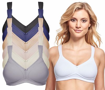 Susa Topsy Pack of 2 Non-wired Bra 7077 White with Div Colours | eBay
