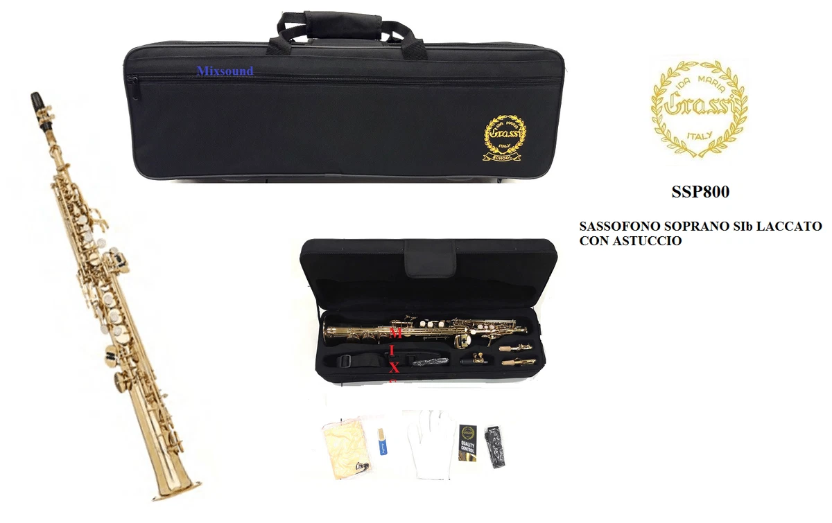 sassofono Bb Superficie placcata in oro Bottone in argento