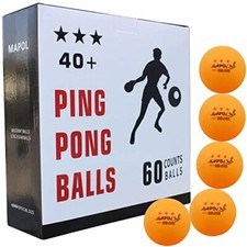 Mapol 60 Palline Da Ping Pong A 3 Stelle, Arancioni-image