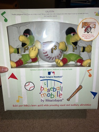 Mascotopia Pittsburgh Pirates Nursery Crib Mobile Take Me Out To The Ballgame - Picture 4 of 8