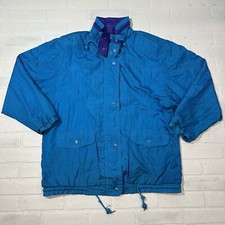 Windbreaker Pacific Trail Jacket Men's Size L Retro Full Zip Lined VTG