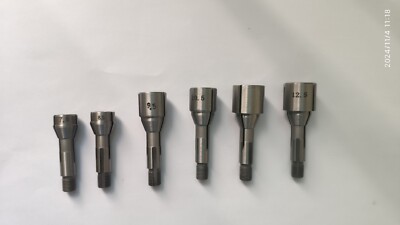Spring Collets Fits 8.0mm Watchmakers Lathe 7.5mm to 12.5mm 6pcs