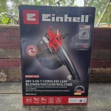 Einhell 36V 3-in-1 435 CFM Cordless Leaf Blower/Vacuum/Mulcher, Brushless Motor