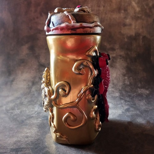 home decor jar glass vintage apothecary cabinet fairy tale goldfish love potion - Picture 4 of 24