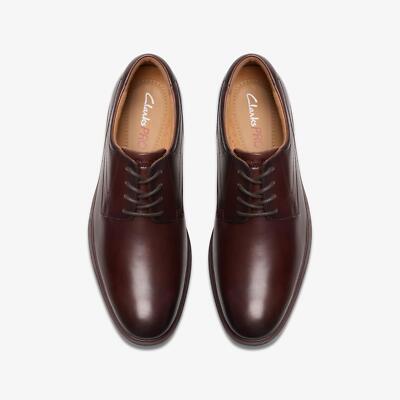 Clarks Men's Eldredge Plain Dark Brown Leather 26180263 | eBay