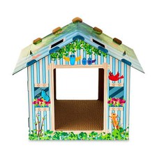 Corrugated Cardboard Cat Scratching Pad, Indoor Tree House, Multicolored, O/S