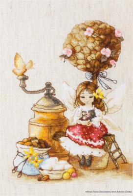 Luca-S Kreuzstichset ''Kaffee-Fee'', Zählmuster, 18x23,5cm