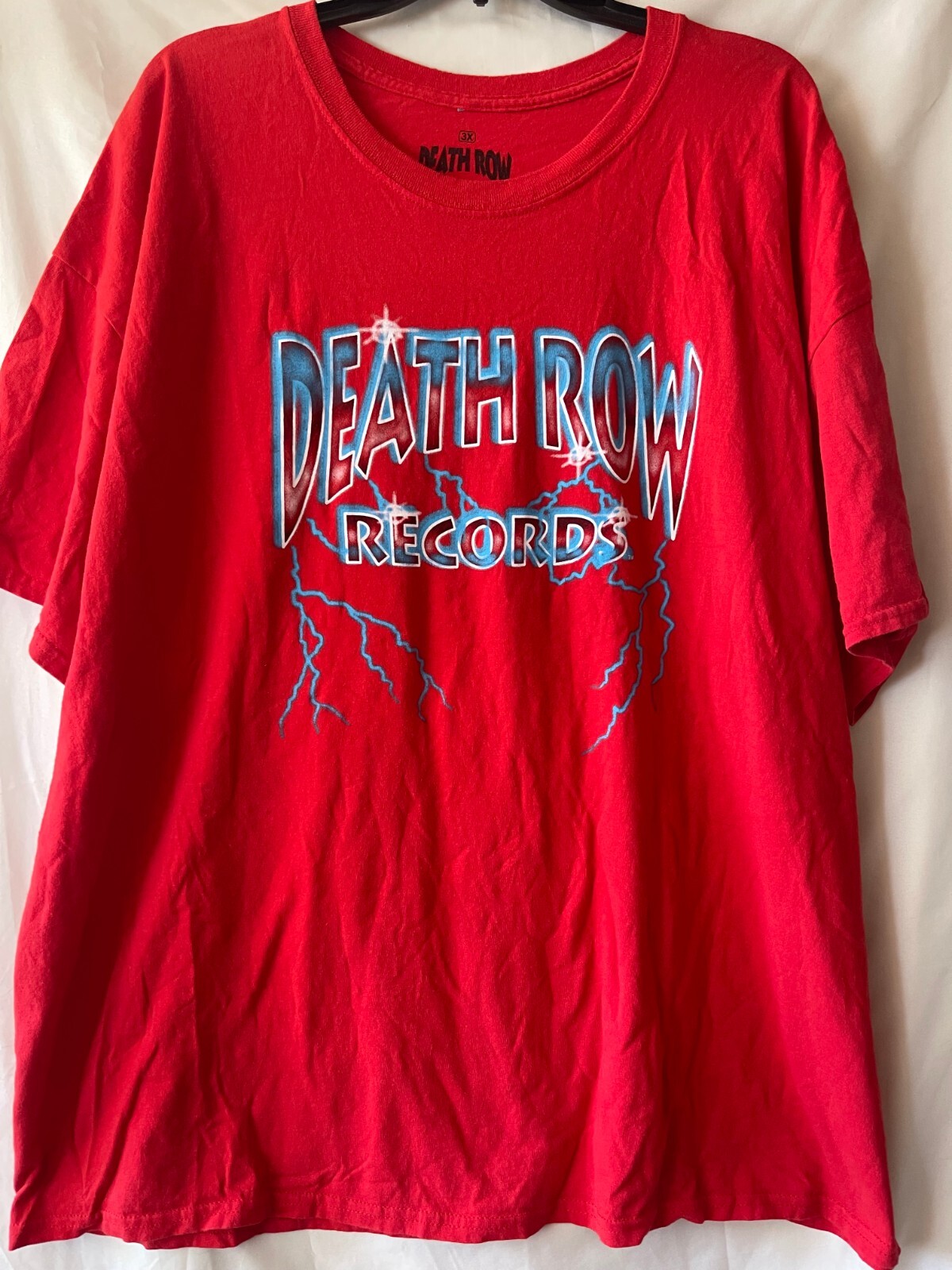 FILA DEATH ROW RECORDS MAGLIETTA ROSSA UOMO 3X Indossata a malapena