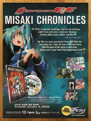 2007 Divergence Eve Misaki Chronicles Anime Print Ad/Poster Manga DVD Promo Art