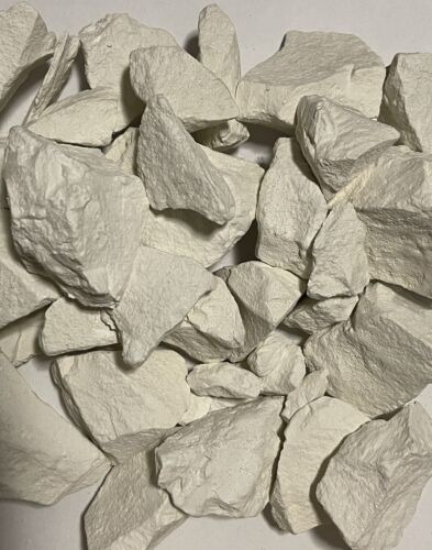 Georgia White Dirt Clay Chunks Kaolin 2 Pounds - Picture 2 of 2