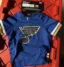 NEW St Louis Blues Pet Gear Dog’s Mesh Hockey Jersey Size L NHL Licensed Pet Wow