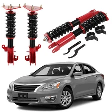 Coilovers Suspension Kit For 2013-18 Nissan Altima  Shock Struts Adj. Height Red