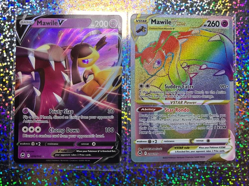2022 Pokemon TCG Silver Tempest Rainbow Rare 200/195 Mawile VSTAR