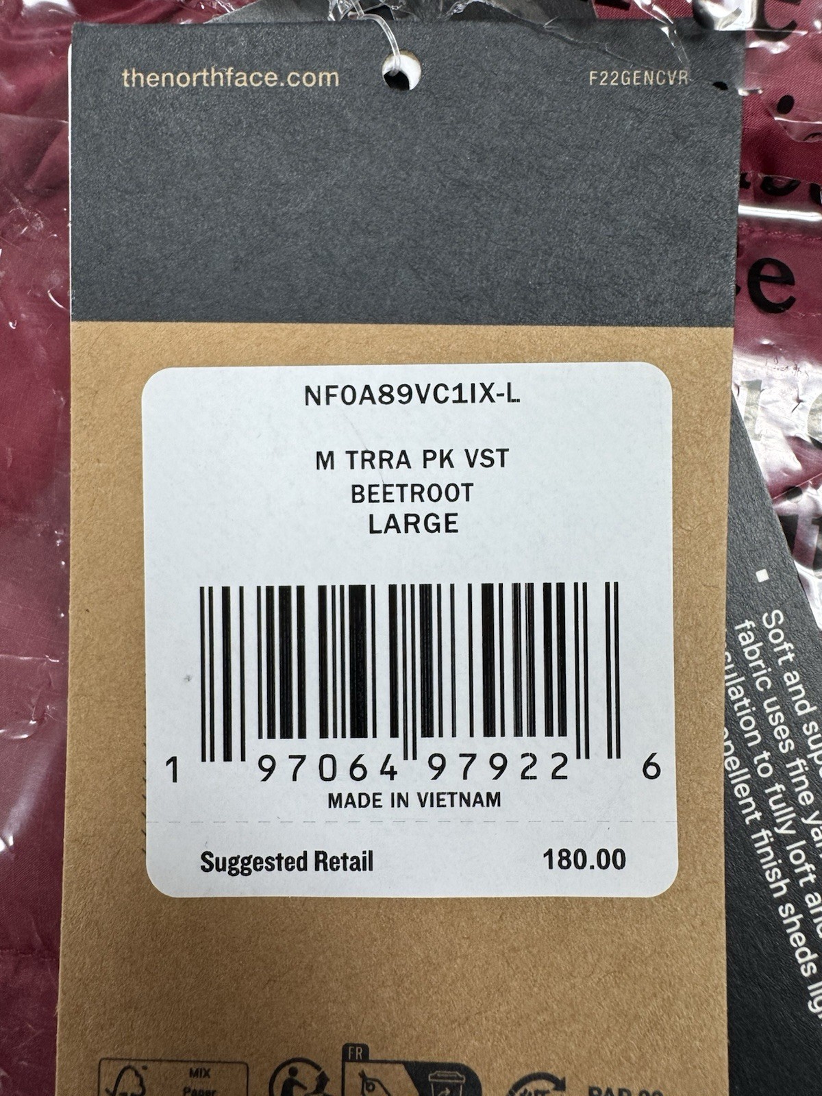 The North Face Terra Peak Vest LNF0A89VC1IX Men’s Large thumbnail 5