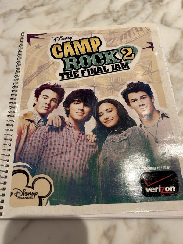 Disney Channel Camp Rock  2 Spiral Notebook - Collectible