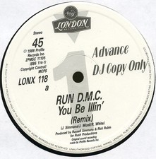 Run-DMC - You Be Illin' / Hit It Run - UK Promo 12