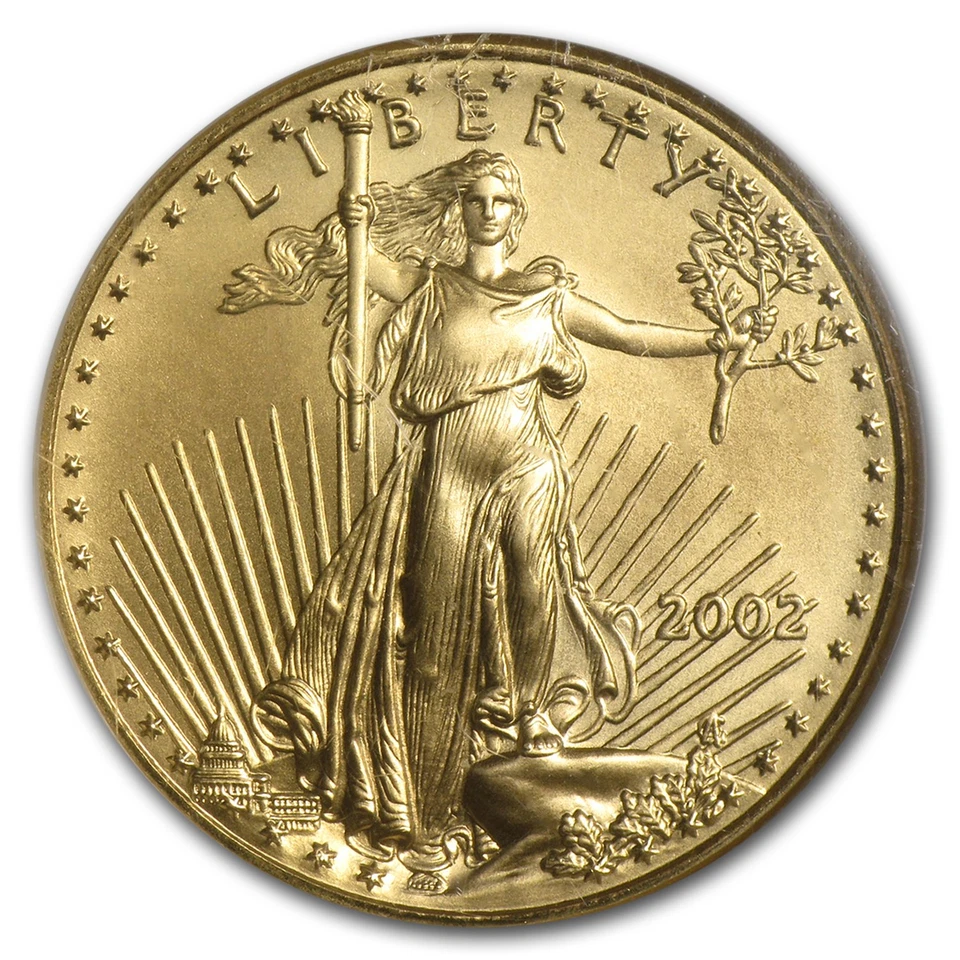 2002 1/2 oz American Gold Eagle MS-69 NGC - Image 2 of 3