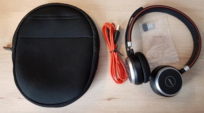 Headset Jabra Evolve 65 Stereo, Link 360 Bluetooth USB-A-Adapter, Tasche