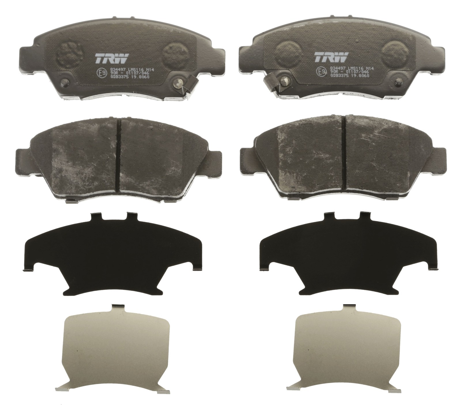 Plaquettes de frein TRW GDB3375 pour frein à disque de voiture