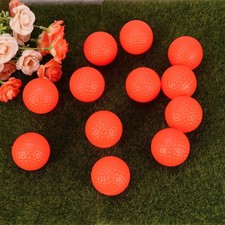 Indoor Training Golfballs 12Pcs Orange Practice Lightweight Set