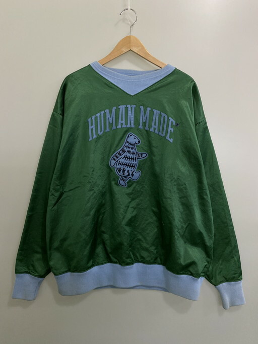 HUMAN MADE SATIN SWEATSHIRT　6174 As Is Men'S Human Made Satin Sweatshirt 142-250206-Ks-20-Min