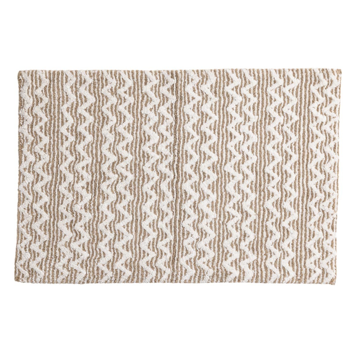 Tapis de salle de bain Philippa 60x90cm en coton haut de gamme sable