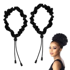 Elastics Silk Hair Ties Press Curly Scrunchies Hair Headband(Silk Pattern)