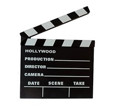 Director Movie Clapper Board Video Clapboard Film Slate Vintage Black