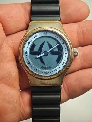 Fossil JR-7887 Uhr mit Analog & Digital Anzeige neue Batterien läuft