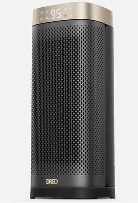 DREO Tower Elektroheizung 16'' dreht leise SpaceSaver Gold Solaris Slim H2 2000W