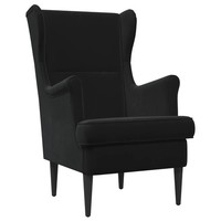 Sessel Samt Schwarz Moderner Wohnzimmer Sessel Mit Beinen GemüTlich