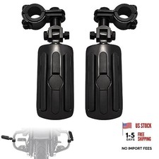 1",1.25"Highway Footpegs, Adjustable Highway Peg w/ 3 Black and Rubber Style