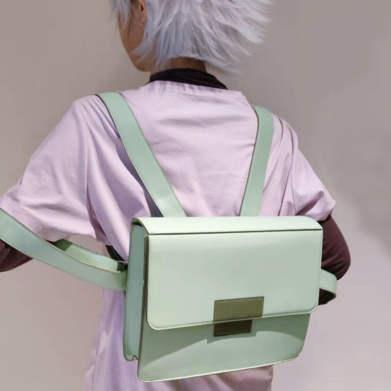 Anime HUNTER X HUNTER Killua Zoldyck Backpack Green Shoulder Bag Cosplay Props